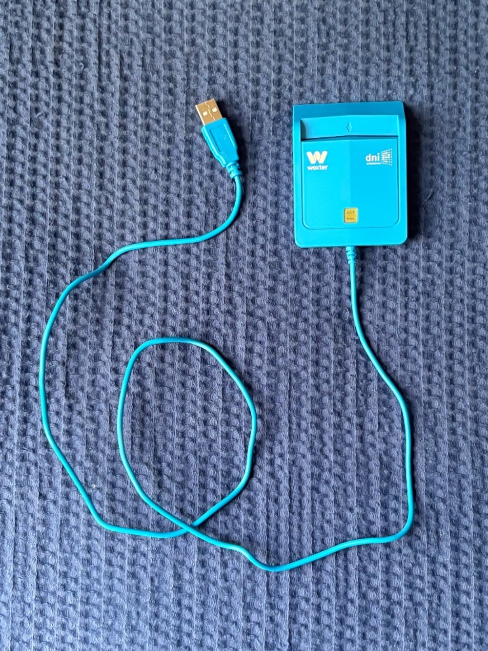 Woxter PE26-143 USB 2.0 Blue Smart Card Reader